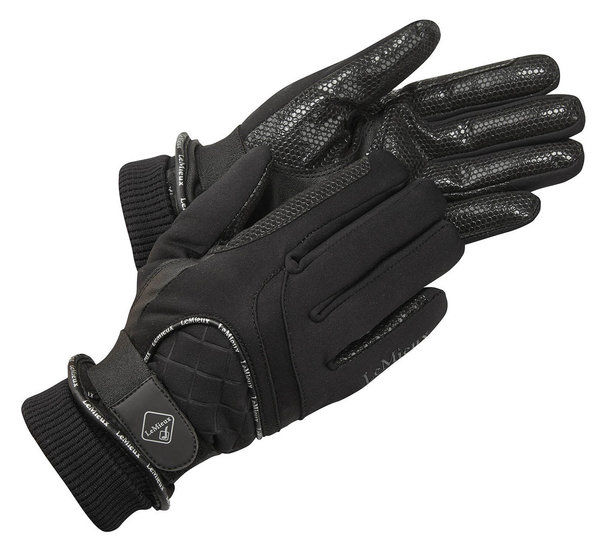 LeMieux Waterproof Lite Riding Gloves Black