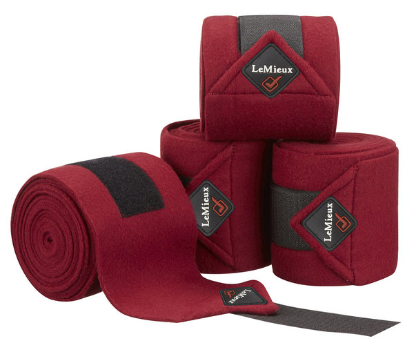 LeMieux Luxury Polo Bandages Burgundy