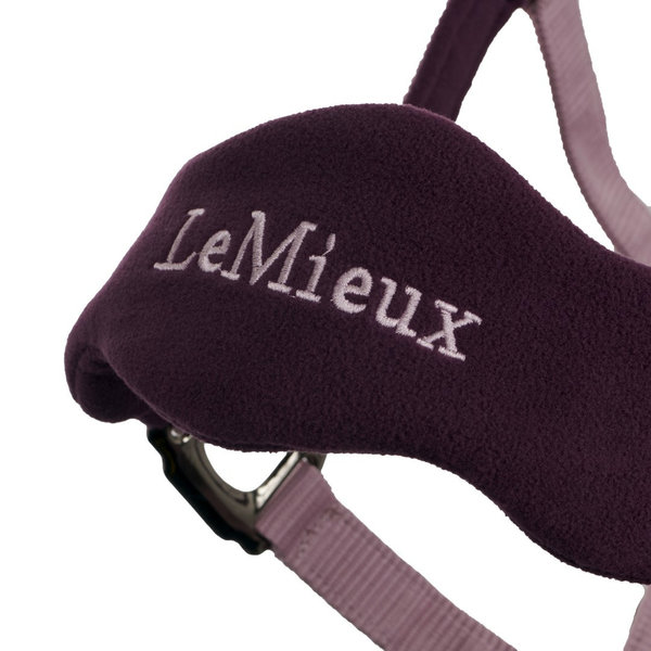 LeMieux Vogue Fleece Headcollar + Rope Fig